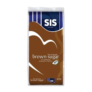 Đường nâu hiệu SIS Brown Sugar - Nhập khẩu Singapore gói 800g