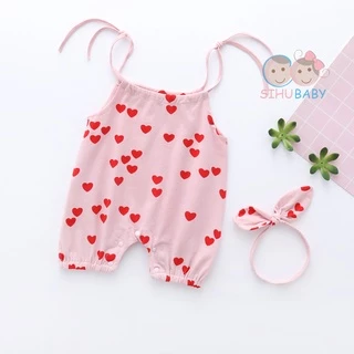 BỘ 2 DÂY DÀNH CHO BÉ GÁI KÈM NƠ DỄ THƯƠNG SIZE 4 - 10 KÝ [SiHu Baby Shop