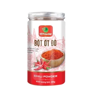 Bột Ớt Đỏ sấy lạnh nguyên chất NTPowder 200g / 100g - Nhất Tín Food