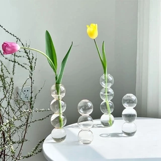 Bubble Vase Glass Vase Hydroponic Flower Vase Tabletop Decor