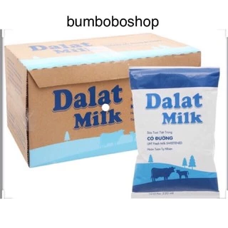 Thùng 48 bịch sữa Dalat Milk 220ml (có đường, ít đường, không đường)