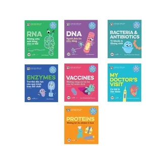 Sách - Combo Nhà Sinh Hóa Tương Lai: My Doctor’s Visit + Vaccines + Bacteria &amp; Antibiotics + Enzymes + RNA + DNA + P