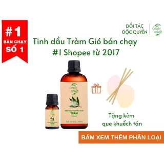 Tinh dầu Tràm Gió Mộc Nhiên, tinh dầu xông đèn giải cảm cho mẹ và bé