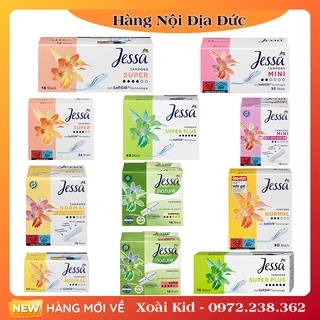 Băng vệ sinh Tampon Jessa Đức đủ size - Date mới đủ Bill