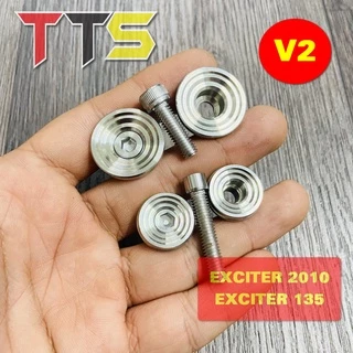 ( MẪU V2 ) Khâu bửng, khâu nắp che sên mang cá lắp Ex 135, Exciter 2010 mẫu nhỏ các đời chất liệu inox 304