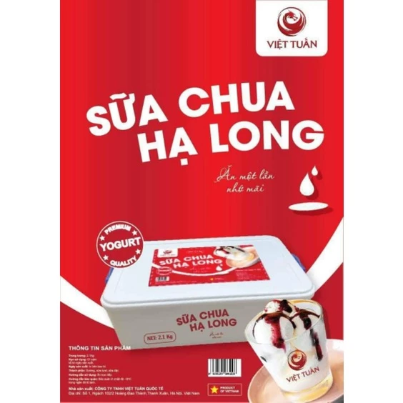 Sữa chua Hạ Long hộp 2,3kg