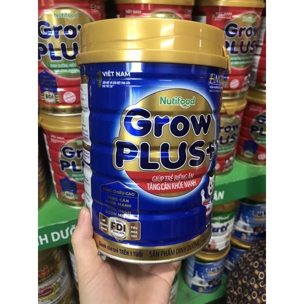 Sữa Nutifood grow plus xanh 900 FDI (mẫu mới)