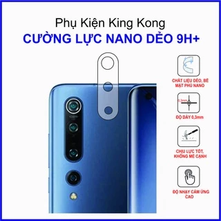 Cường lực camera Xiaomi Mi 10 Cường lực nano dẻo 9H+