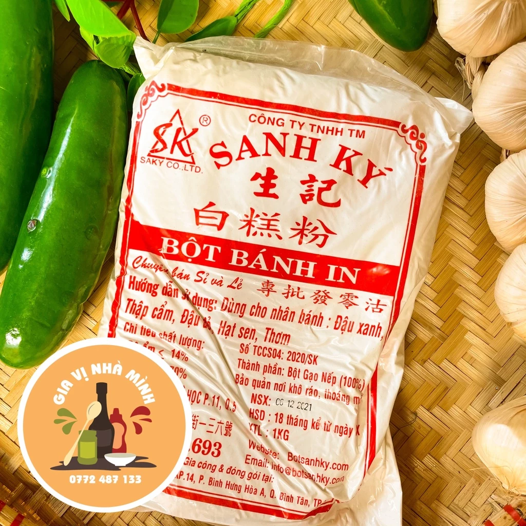 BỘT BÁNH IN  HIỆU SANH KÝ- TRỌNG LƯỢNG 500gr-1kg