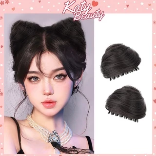 Tóc giả tai mèo Koty Beauty tóc búi giả hình tai mèo dễ thương cho nữ TG311