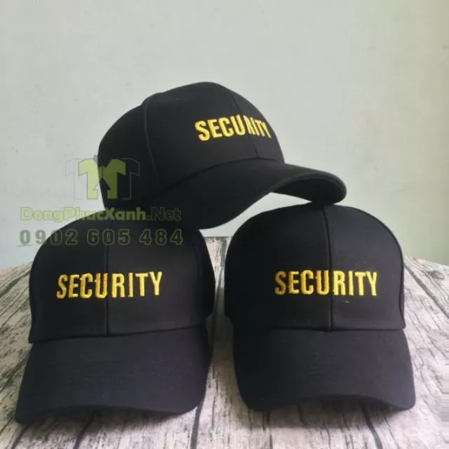 Nón Bảo Vệ Nón Kết Cho Bảo Vệ Thêu Logo Security - NBV