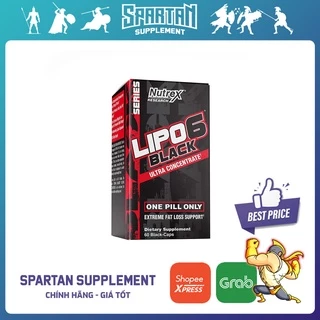 Nutrex Lipo6 Black Fat Burner, Viên uống Lipo 6 Black Ultra, Hỗ trợ giảm mỡ mạnh mẽ, 60 Viên