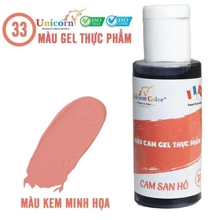 Màu Thực Phẩm Gel Cam Carot 28g Dùng Cho Bánh Nướng D33 - Unicorn Color