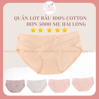 Quần Lót Bầu Cạp Chéo Cotton Quần Lót Bà Bầu Và Sau Sinh  Mềm Mát Nhẹ Thoáng Khí Bella Mama Q01