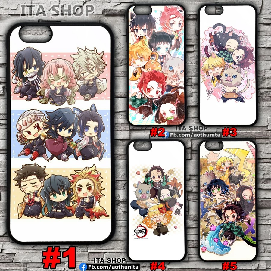 Ốp lưng Kimetsu no Yaiba Chibi - Ốp lưng Anime cho các máy ( Iphone, Oppo, Samsung, Vivo)