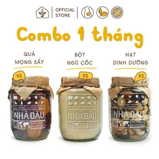 Combo Dinh Dưỡng 1 Tháng Mẹ Bầu: Mixnuts 5 Hạt, Bột Ngũ Cốc, Mixfruits Sấy Dẻo | Nhà Đậu