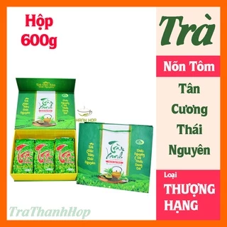 Trà Nõn Tôm Tân Cương Thái Nguyên THƯỢNG HẠNG - Hộp Quà Biếu 600g - Trà xanh Thái Nguyên