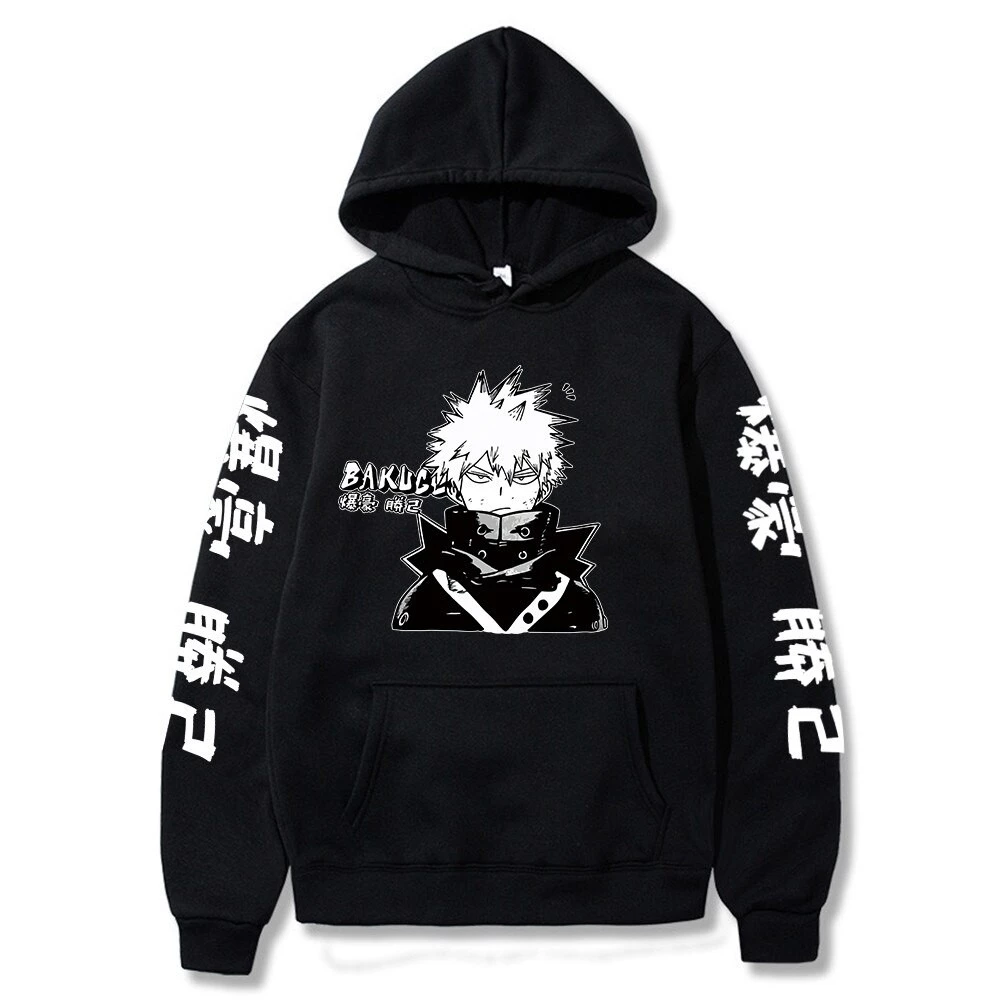 Áo Hoodie My Hero Giới Học Thuật Nam Hoodie Áo Bakugou Manga Anime Nhật Bản Khoác Hoodie