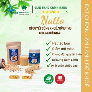 NATTO ANPHACO bột đậu tương lên men🌟 SIÊU THỰC PHẨM ☀️hết táo bón, điều hoà huyết áp, giảm nguy cơ đột quỵ tai biến