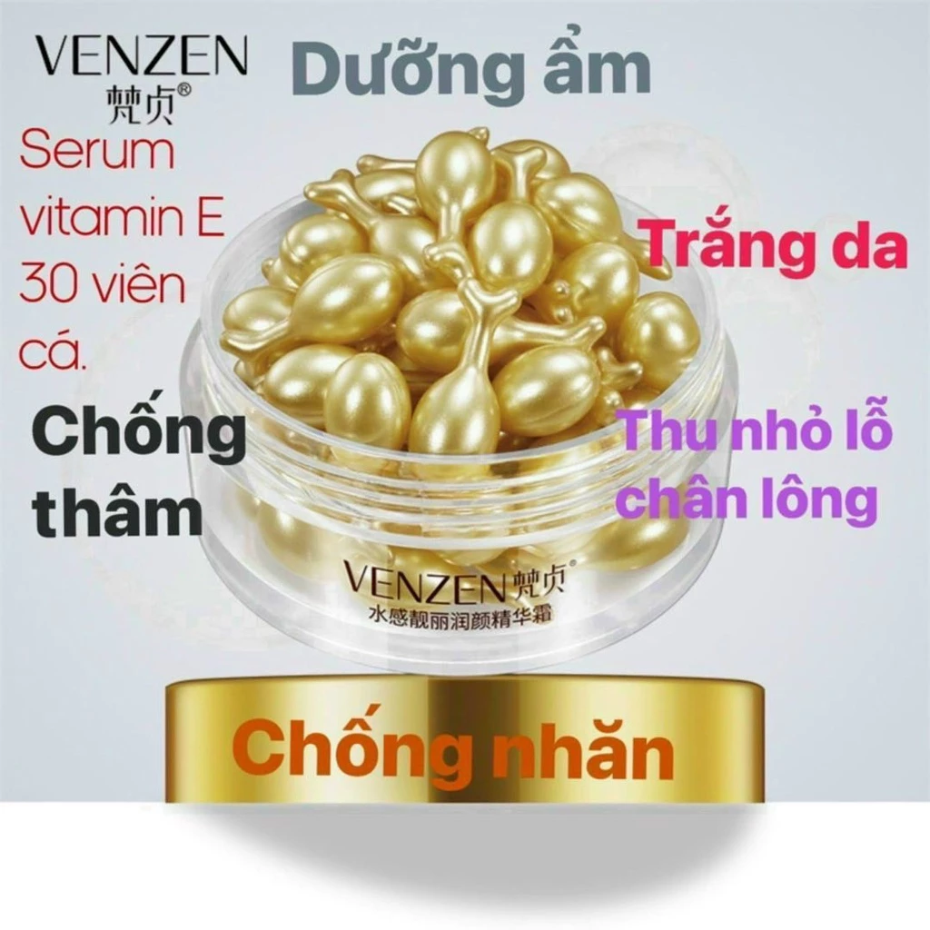 Hũ Seum Dưỡng Da Bằng VitaMin E 30 Viên VeZe - HOT DEAL