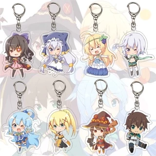 MÓC KHÓA CHIBI ANIME KONOSUBA GOD’S BLESSING ON THIS WONDERFUL WORLD MÓC KHOÁ BẰNG ARCRYLIC