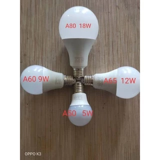 (Combo 10 Bóng) Đèn Led Tròn Kín Nước 3w - 5w - 7w - 9w - 12w - 18w. Ánh Sáng Trắng - Vàng