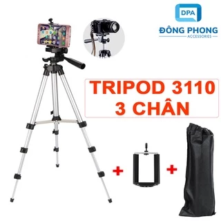 Tripod 3 Chân Cho Điện Thoại, Máy Ảnh 3110 Đa Năng