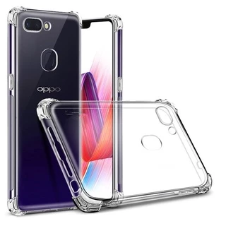 Ốp Lưng Oppo A5s/A7/A12/Realme 2 Dẻo Trong Suốt Chống Sốc Có Gù Bảo Vệ 4 Gốc