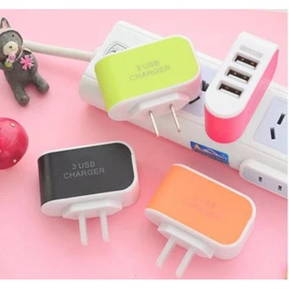 Cốc sạc chia 3 cổng USB