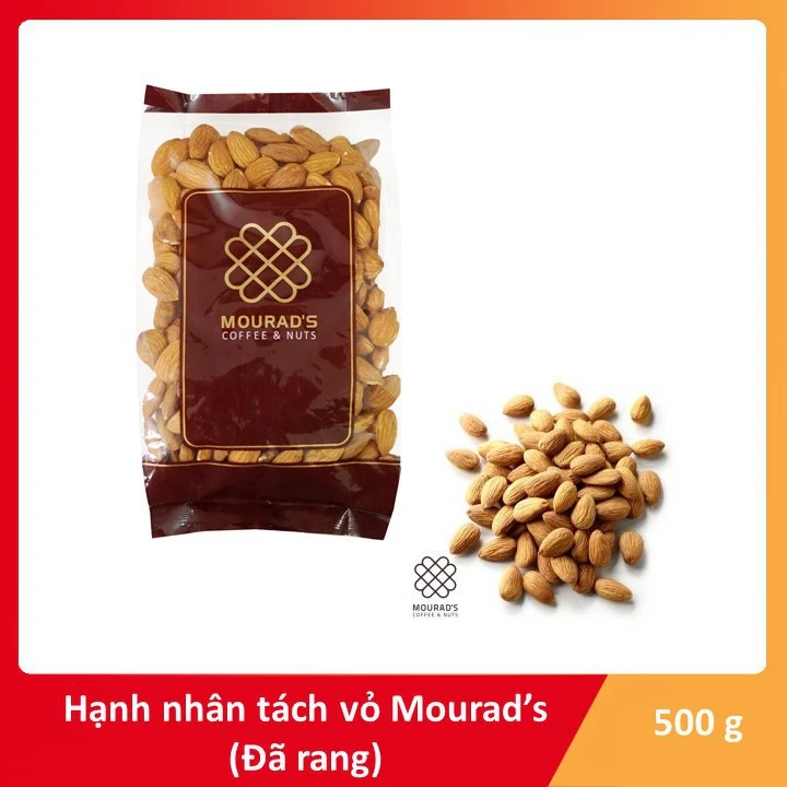 Hạnh nhân sấy khô tách vỏ Mourad Úc 500g