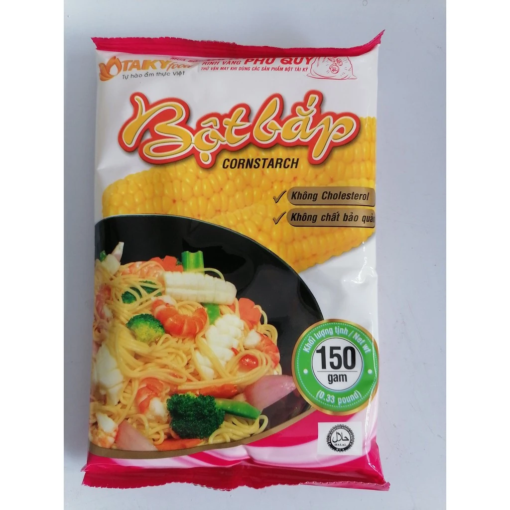 [Gói 150g] BỘT BẮP [VN] TÀI KÝ Cornstarch (halal)