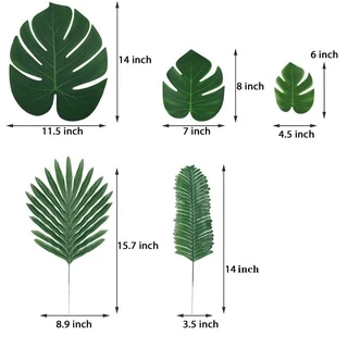 BỘ 6 CHIẾC LÁ CÂY GIẢ TRANG TRÍ, CHỤP ẢNH SẢN PHẨM