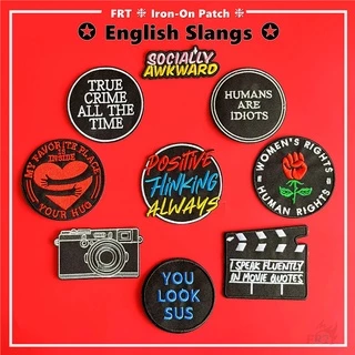 ☸ Miếng Dán Ủi Hình Chữ Always - Tiếng Anh ☸ 1 Sticker Ủi Thêu Hình Huy Hiệu