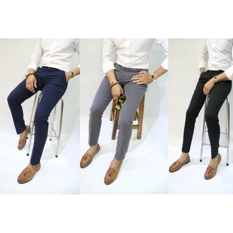 QUẦN TÂY ÂU NAM CAO CẤP VẢI ĐẸP MỀM MỊN CO GIÃN ỐNG CÔN DÁNG HÀN CHUẨN BODY CÓ BIG SIZE SIZE ĐẠI X2-2C QTN