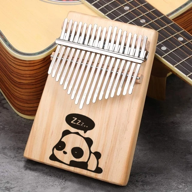 Đàn kalimba gỗ gecko Leaf Music- LM006S hình gấu panda Hàng chính hãng