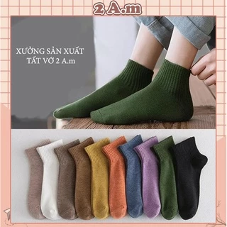 Tất Nữ Cổ Ngắn Trơn - Vớ Nữ Nhiều Màu Đẹp Thời Trang Unisex Hàn Quốc H13