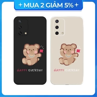 Ốp lưng cạnh vuông OPPO A1K/A5S/A74/A54/....viền bảo vệ camera hình Happy Everyday.