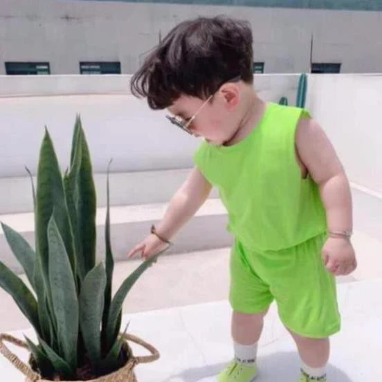 Bộ Ba Lỗ Sát Nách MinkyMom Phong Cách Hàn Quốc Cho Bé Trai Bé Gái