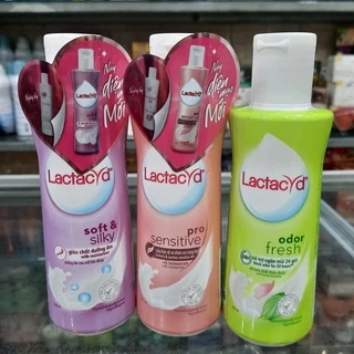 Dung Dịch Vệ Sinh Phụ Nữ LACTACYD Odor Fresh - Soft & Silky - Pro Sensitive 150ml