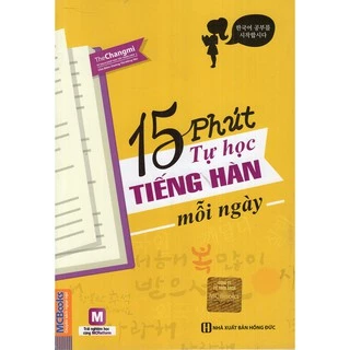 Sách - 15 phút tự học tiếng hàn mỗi ngày Tặng Post Card Danh Ngôn