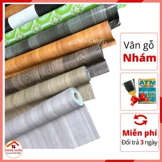 Thảm trải lót sàn simili vân gỗ, tấm simili dán sàn giả gỗ nền nhà nhựa pvc nhám xám chống nước 0.5mm giá rẻ