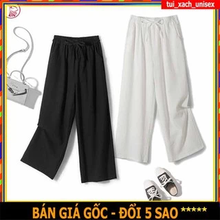 ❤️ GIÁ SỈ ❤️ Quần đũi ống rộng nơ khoá chun lưng dáng lỡ kiểu Nhật - suông dáng lửng siêu HOT