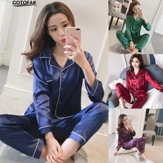 Đồ bộ pyjama dài - bộ đồ pijama tay dài😍[FREESHIP]😍phi bóng cao cấp,chất vải mền mịn, mặc thoáng mát🍀size 48kg-65kg