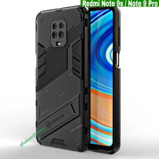 ỐP LƯNG REDMI NOTE 9S / NOTE 9 PRO IRON MAN VER 2 CHỐNG SỐC THỜI TRANG GIÁ ĐỠ