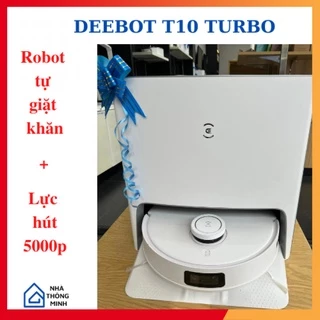 [BẢN QUỐC TẾ] Robot hút bụi lau nhà Ecovacs Deebot T10 Turbo - Robot tự giặt khăn cao cấp, mới ra mắt 2022