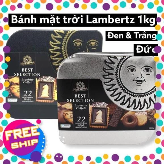 BÁNH MẶT TRỜI LAMBERTZ 1000G (ĐEN & TRẮNG) [bachhoaonline]