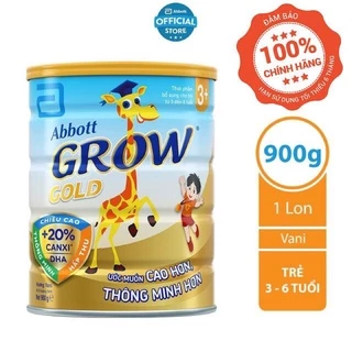 Sữa Bột Abbot Grow 3+ 900g Date 12/2024