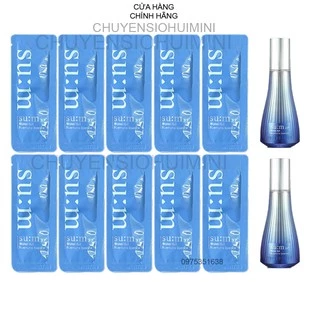 Gói tinh chất Sum xanh bluemune cấp nước phục hồi giảm mụn se khít lỗ chân lông -  SUM37 Water Full 1ml