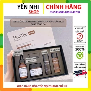 [CHUẨN AUTH] Set Medi-Peel Bor-Tox 4 món căng bóng da –Se khít lỗ chân long- Trẻ hóa da cực đỉnh