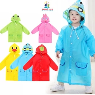 Áo mưa trẻ em, áo mưa cho bé xuất Nhật hình thú vui nhộn cho bé 2-7 tuổi Rambo Store –  AM01